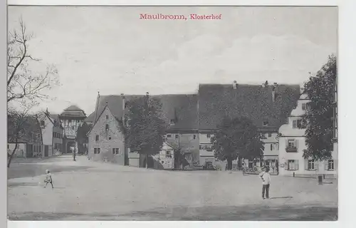 (95532) AK Maulbronn, Klosterhof, vor 1945