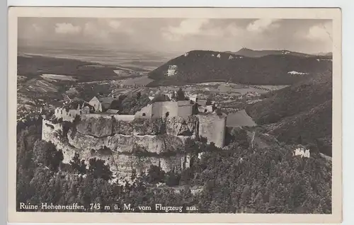 (95500) Foto AK Neuffen, Burgruine Hohenneuffen, Flugzeugaufnahme, vor 1945