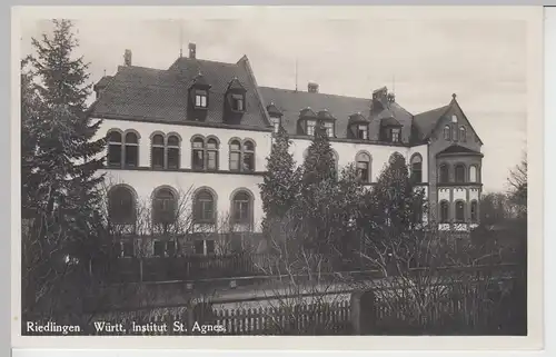 (95462) Foto AK Riedlingen, Württ. Institut St. Agnes, 1931