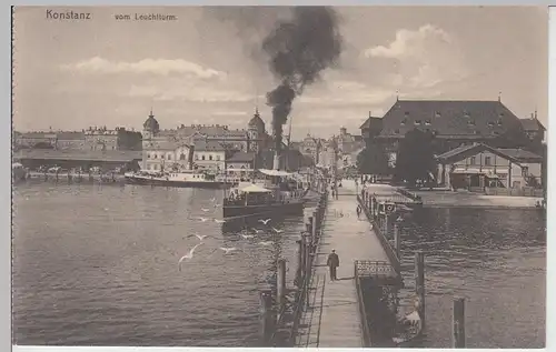 (95029) AK Konstanz, Bodensee, Reichspostgebäude, Konzil, vor 1945
