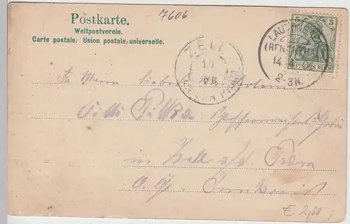 (94764) AK Bad Sulzbach im Renchtal, Gedicht v. Edmond Basy, 1906