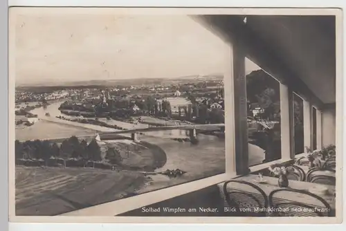 (94763) Foto AK Bad Wimpfen, Blick vom Mathildenbad, vor 1945