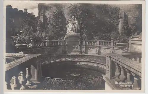 (92904) Foto AK Donaueschingen, Donauquelle, 1928