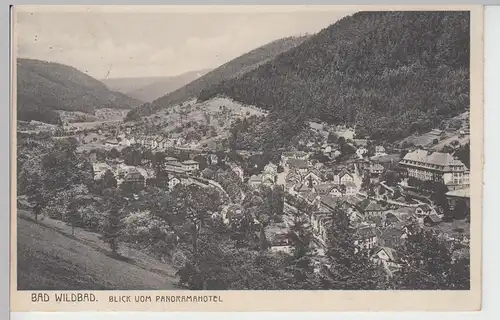 (91483) AK Bad Wildbad, Blick vom Panoramahotel 1933
