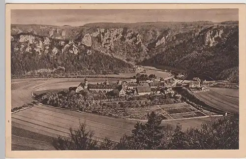 (90296) AK Beuron, oberes Donautal, Panorama, Benediktinerabtei 1923