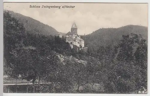 (90269) AK Schloss Zwingenberg, Burg 1907