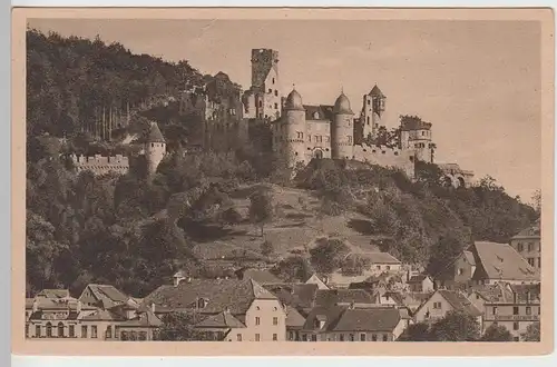 (90259) AK Wertheim, Stadt mit Burg, um 1922