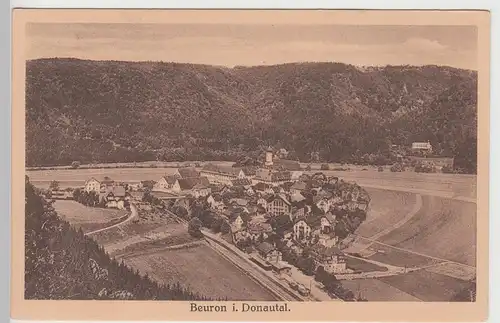 (90257) AK Beuron, oberes Donautal, Panorama, vor 1945