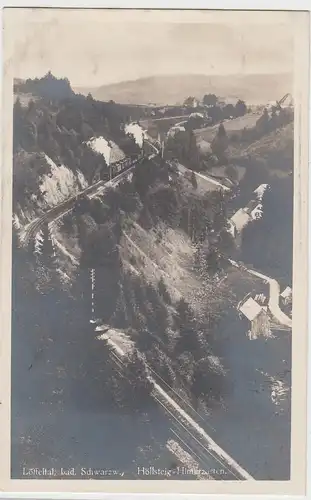 (88752) Foto AK Löffeltal im bad. Schwarzwald, Höllsteig Hinterzarten, vor 1945