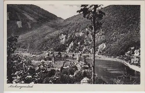 (87875) AK Neckargemünd, Blick über die Stadt 1942