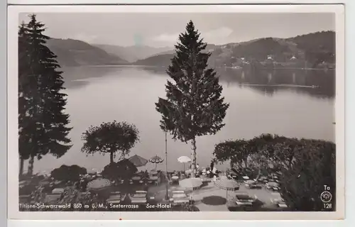 (87424) Foto AK Titisee, Seeterrasse am See-Hotel, vor 1945