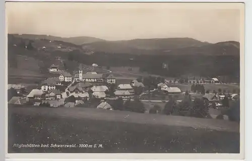 (85837) Foto AK Altglashütten, Feldberg, Panorama, St. Wendelin, v. 1945