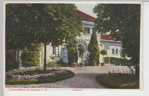 (84817) AK Bad Krozingen, Badhaus 1934