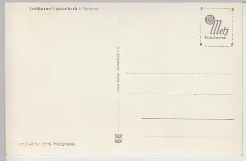 (84772) Foto AK Lautenbach im Renchtal, Gesamtansicht