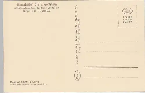 (84747) Foto AK Spaichingen, Ansicht mit Dreifaltigkeitsberg 1933-45