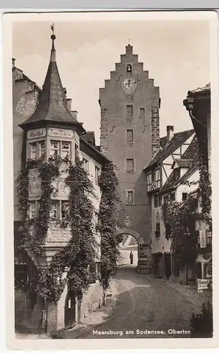 (84124) Foto AK Meersburg, Obertor, Gasthof zum Bären, vor 1945