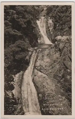 (83124) Foto AK Oppenau, Wasserfälle Allerheiligen 1952