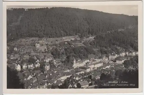 (8257) Foto AK Wildbad im Schwarzwald, Panorama 1939