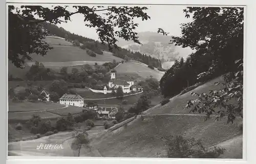 (81824) Foto AK Bollschweil, St. Ulrich, Blick zur Pfarrkirche vor 1945