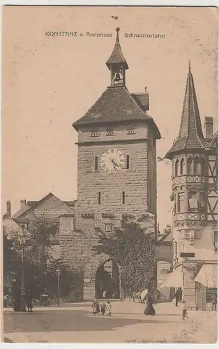 (80302) AK Konstanz am Bodensee, Schnetztorturm, vor 1945