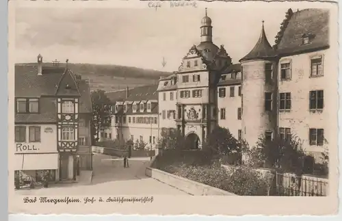 (79826) Foto AK Bad Mergentheim, Hoch- und Deutschmeisterschloss, 1939