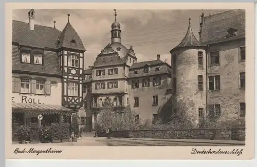 (79825) Foto AK Bad Mergentheim, Deutschordensschloss, 1938