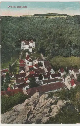 (79537) AK Weißenstein (Lauterstein), Gesamtansicht 1933