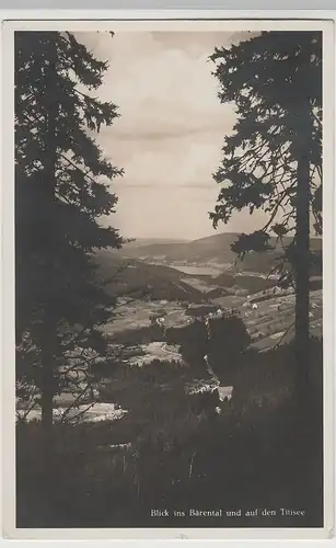 (79528) Foto AK Bärental und Titisee, Blick vom Feldberg, 1935