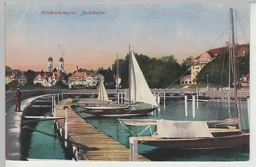 (79454) AK Friedrichshafen, Jachthafen, vor 1920