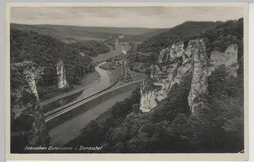 (79058) AK Gebrochen Gutenstein im Donautal (Burgruine Neugutenstein)