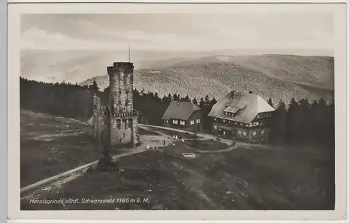 (78994) Foto AK Hornisgrinde, Gipfel mit Hornisgrindeturm, 1931