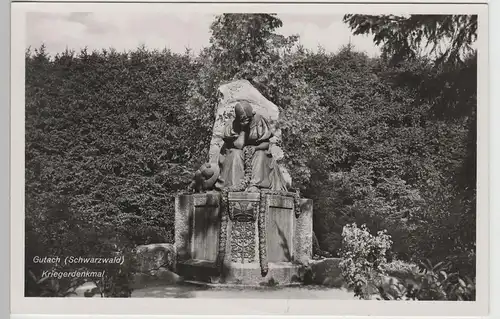 (78243) Foto AK Gutach, Kriegerdenkmal, vor 1945