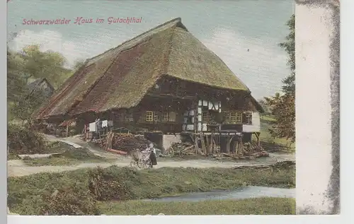 (78221) AK Schwarzwälder Haus im Gutachthal, bis 1905