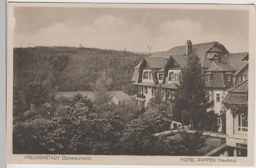 (78128) AK Freudenstadt, Hotel Rappen (Neubau), vor 1945