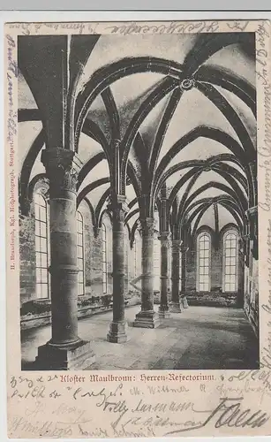 (77206) AK Kloster Maulbronn, Herren Refektorium 1901