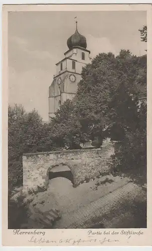 (76834) AK Herrenberg, Partie bei der Stiftskirche, 1930