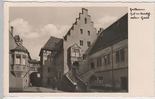 (76555) Foto AK Heilbronn, Hof im Deutschordenshaus, 1942