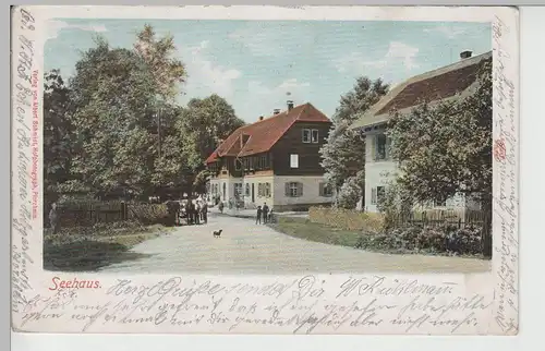 (75914) AK Pforzheim, Landgasthof Seehaus, bis um 1905