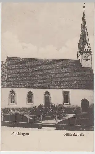 (75672) AK Plochingen, Ottilienkapelle, Feldpost 1915