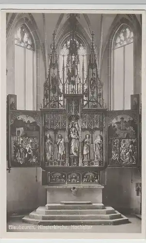 (75653) Foto AK Blaubeuren, Klosterkirche, Hochaltar 1934