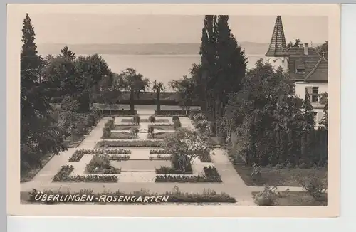 (74768) Foto AK Überlingen, Rosengarten, 1950