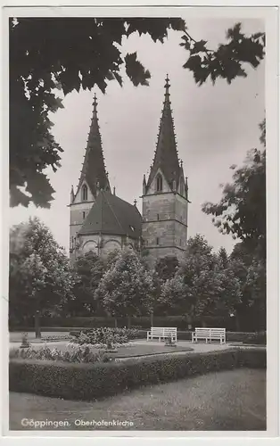 (73318) Foto AK Göppingen, Oberhofenkirche, 1942