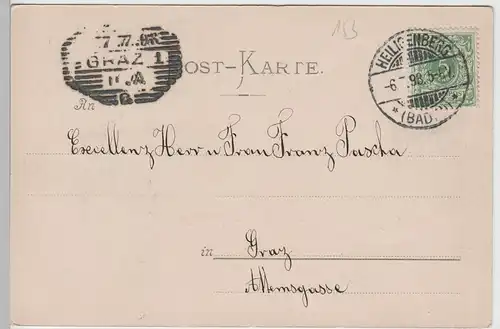 (72686) AK Schloss Heiligenberg, 1898