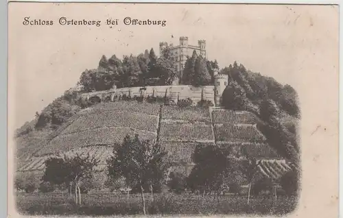 (72668) AK Schloss Ortenberg bei Offenburg, 1903