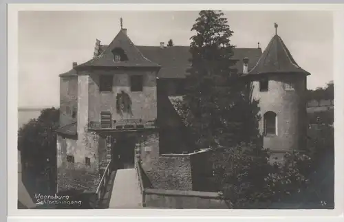(72151) Foto AK Meersburg, Bodensee, Altes Schloss, Eingang, vor 1945