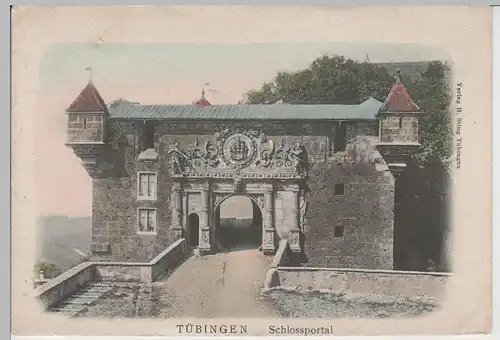 (71995) AK Tübingen, Schlossportal, bis 1905