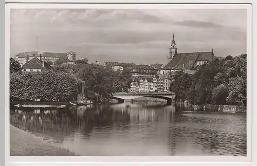 (71993) Foto AK Tübingen, Neue Neckarbrücke