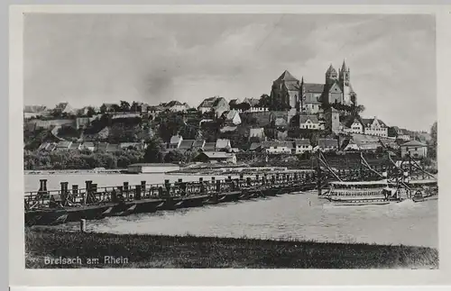 (71401) AK Breisach am Rhein, Pontonbrücke