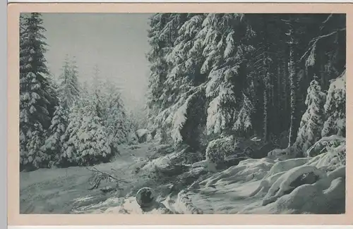 (71177) AK Königsfeld im Schwarzwald, Winteridyll, vor 1945