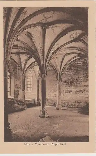 (70057) AK Kloster Maulbronn, Kapitelsaal, aus Leporello vor 1945